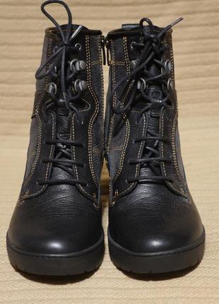 Великолепные черные кожаные ботинки на высоком каблуке the art company испания 38 р.2 фото
