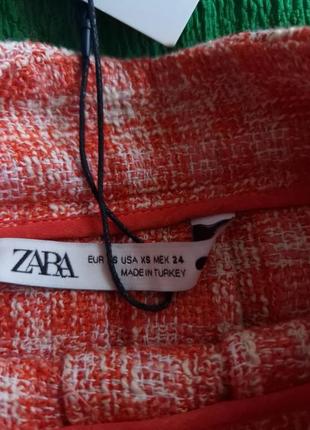 Твидовая мини юбка плиссе zara9 фото