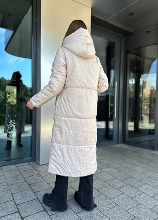 🔝 жіноче зимове стьобане пальто на синтепоні7 фото
