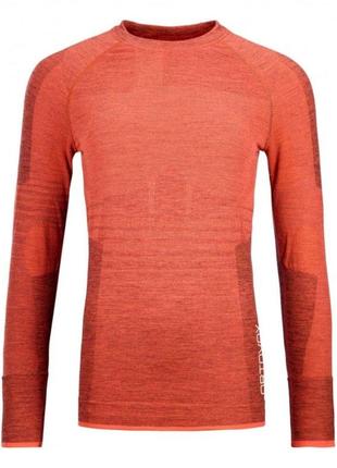 Термофутболка ж ortovox 230 competition long sleeve w coral - s - червоний