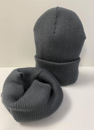 Зимний набор шапка и хомут