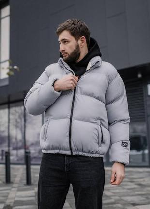 Зимняя мужская куртка classic gray