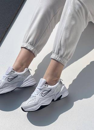 Nike m2k tekno cool white black4 фото