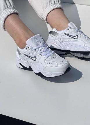 Nike m2k tekno cool white black5 фото