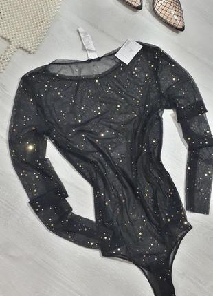 Супер стильный боди сетка, боди черный сетка tezenis/ сексуальный боди