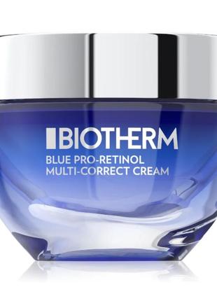 Biotherm blue therapy pro-retinol мультифункціональний крем проти ознак старіння з ретинолом1 фото