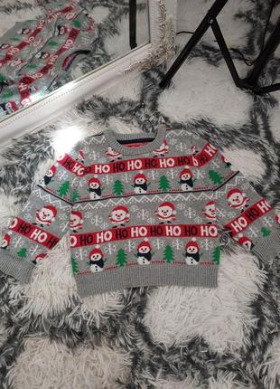 Новорічна кофточка новорічний светрик новогодний свитр