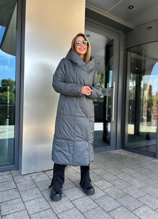 🛍️ женское зимнее пальто на синтепоне4 фото