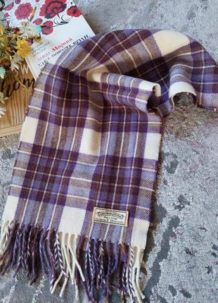 Шотландский шарф тартан🔹james pringle weavers 100% pure new wool шерсть