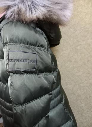 Длинный пуховик calvin klein jeans, куртка оригинал
