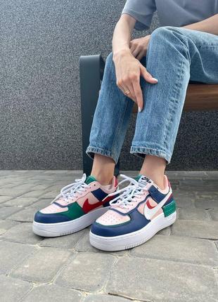 Кроссовки nike air force 1 shadow multicolor