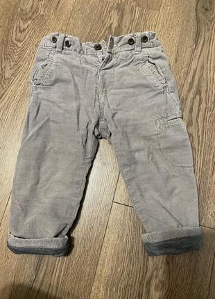 Вельветовые брюки zara 18-24m(86)