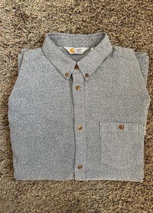Серая рубашка carhartt / rugged outdoor wear