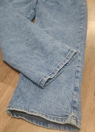 Отбеленные джинсы мом8 фото