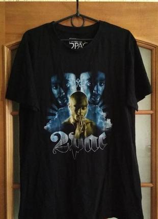 Мужская футболка 2pac tupac shakur тупак hip-hop merch (m-l)