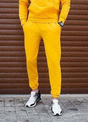 Мужские штаны джоггеры с карманами оранжевые pobedov 95