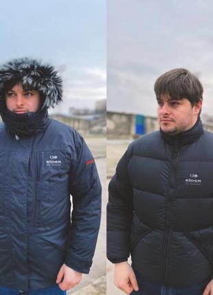 Куртка 3 в 1 gore-tex пуховик размер s-m