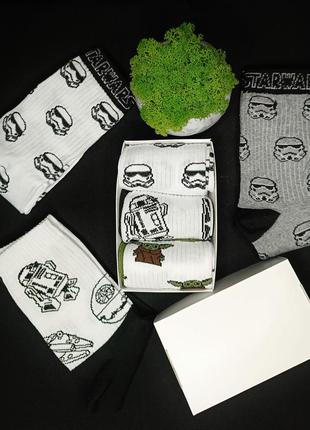Подарочный набор носков | носки на подарок «звездные войны» 3 пары1 фото
