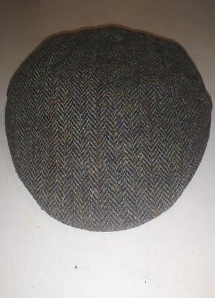 Кепка плоская failsworth  harris tweed, шерсть, жиганка, р. 59.