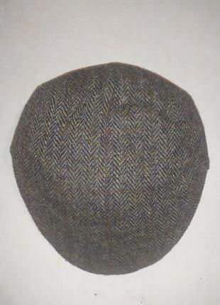 Кепка плоская failsworth  harris tweed, шерсть, жиганка, р. 59.2 фото