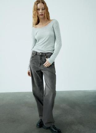 Джинсы girlfriend mid-rise - regular length от zara2 фото