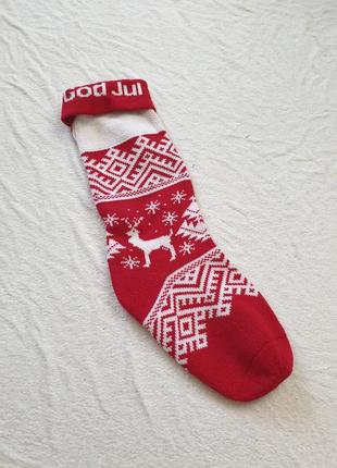 Новогодний носок для подарков1 фото