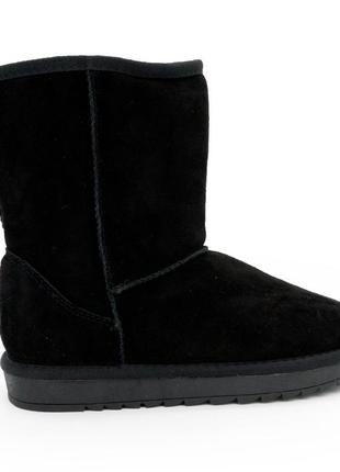 Высокие зимние женские ugg (угги) черные натуральна замша. 36. размеры в наличии: 36, 37.