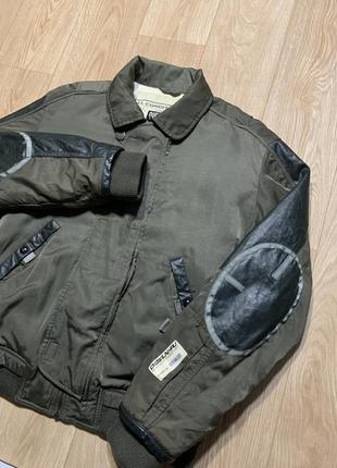 Vintage diesel ncpu leather куртка бомбер2 фото