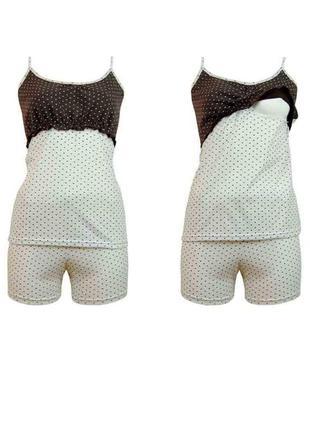 Комплект 4-ка (халат, ночная и пижама) для беременных и кормящих7 фото