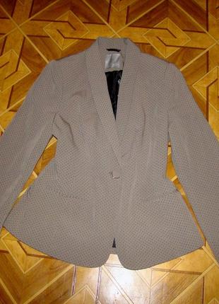 Новый пиджак (жакет) в мелкий горошек tu р.127 фото