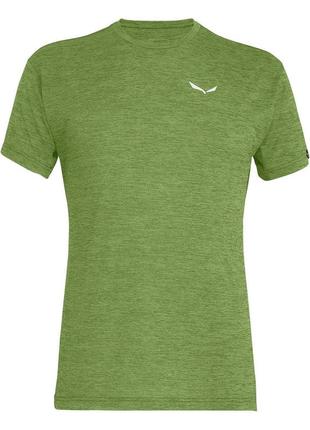 Футболка ч salewa puez melange dry m s/s tee 26537 5716 yucca melange - 54/2x - зелений