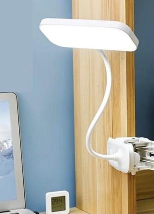 Лампа светодиодная настольная на аккумуляторе белая usb