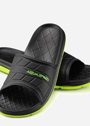 Шлепанцы aqua speed aspen 8486 черный, желтый муж 42 534-07 42