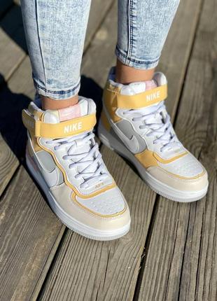 Жіночі кросівки nike air force shadow high spruse aura зима  знижка sale / smb2 фото