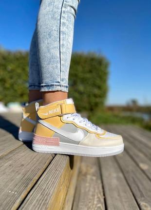 Жіночі кросівки nike air force shadow high spruse aura зима  знижка sale / smb10 фото