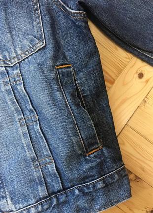 Стильная джинсовая куртка от logg {h&m}5 фото