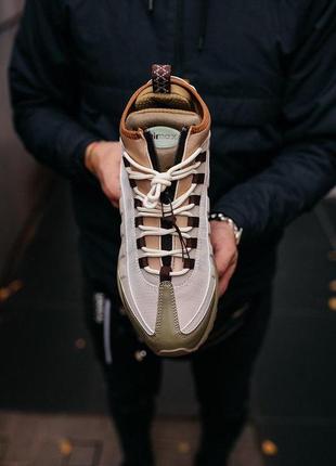 Мужские кроссовки nike air max 95 sneakerboot beige зима / smb9 фото