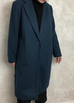 Пальто бренду dept. 19 на один гудзик розмір l оверсайз класичне довге максі на дотик м’яке наче кашемірове якісне