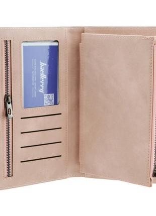 Женский кошелек baellerry jc224, стильный женский кошелек, кошелек девушке мини. цвет: розовый2 фото