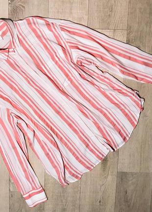 Стильна блуза сорочка в смужку h&m