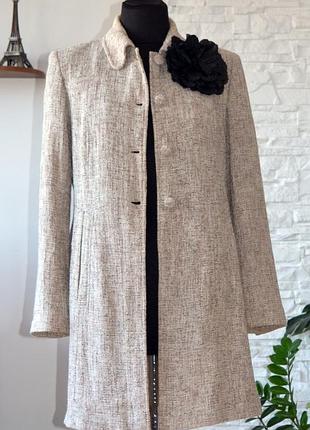 Стильна класика! легке твідове пальто