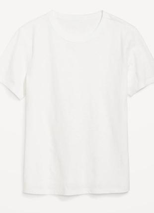 Базовая легкая белая футболка размер л old navy очень мягкая летняя