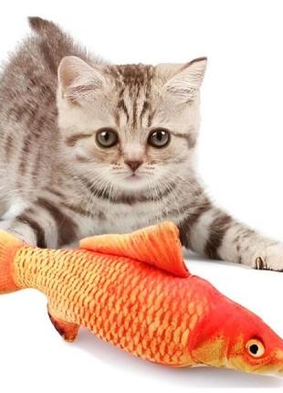 Рибка для кота, іграшка риба з хвостом, що рухається з датчиком руху usb-кабель для підзарядки в подарунок