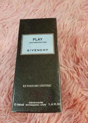 Шик! имиджевый парфюм givenchy les creations couture play leather edition 100ml абсолютно новый (лиц.)