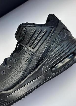 Nike air jordan aura 5 кроссовки кожаные мужские как ботинка зима3 фото