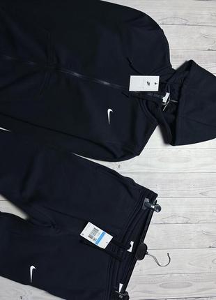 Чорний спортивний костюм nike базовий класичний фліс3 фото