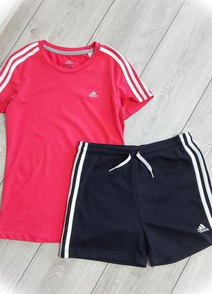 Футболка жіноча adidas, шорти жіночі, комплект adidas, костюм