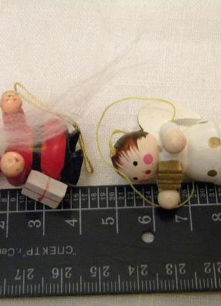 Набор деревянные винтажные ёлочные игрушки №2