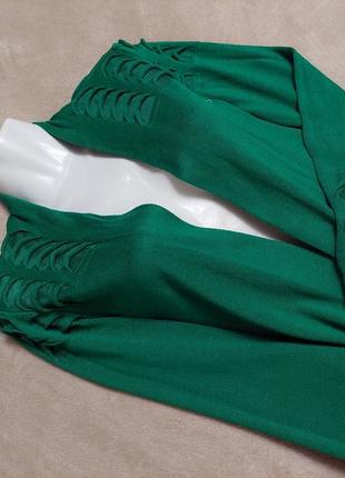 Кофта m&s накидка зеленый кардиган с разрезами6 фото
