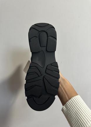 Ботинки зимние теплые черные4 фото
